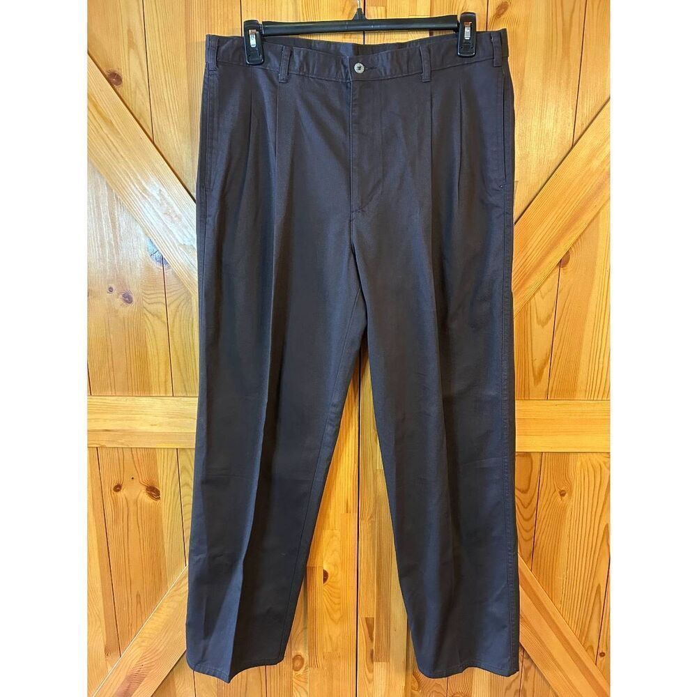 Dockers Mens Pleated Front Brown Khaki Pants NWT Size 38x32 (5133)